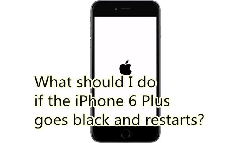 how to restart iphone 6 when screen is black