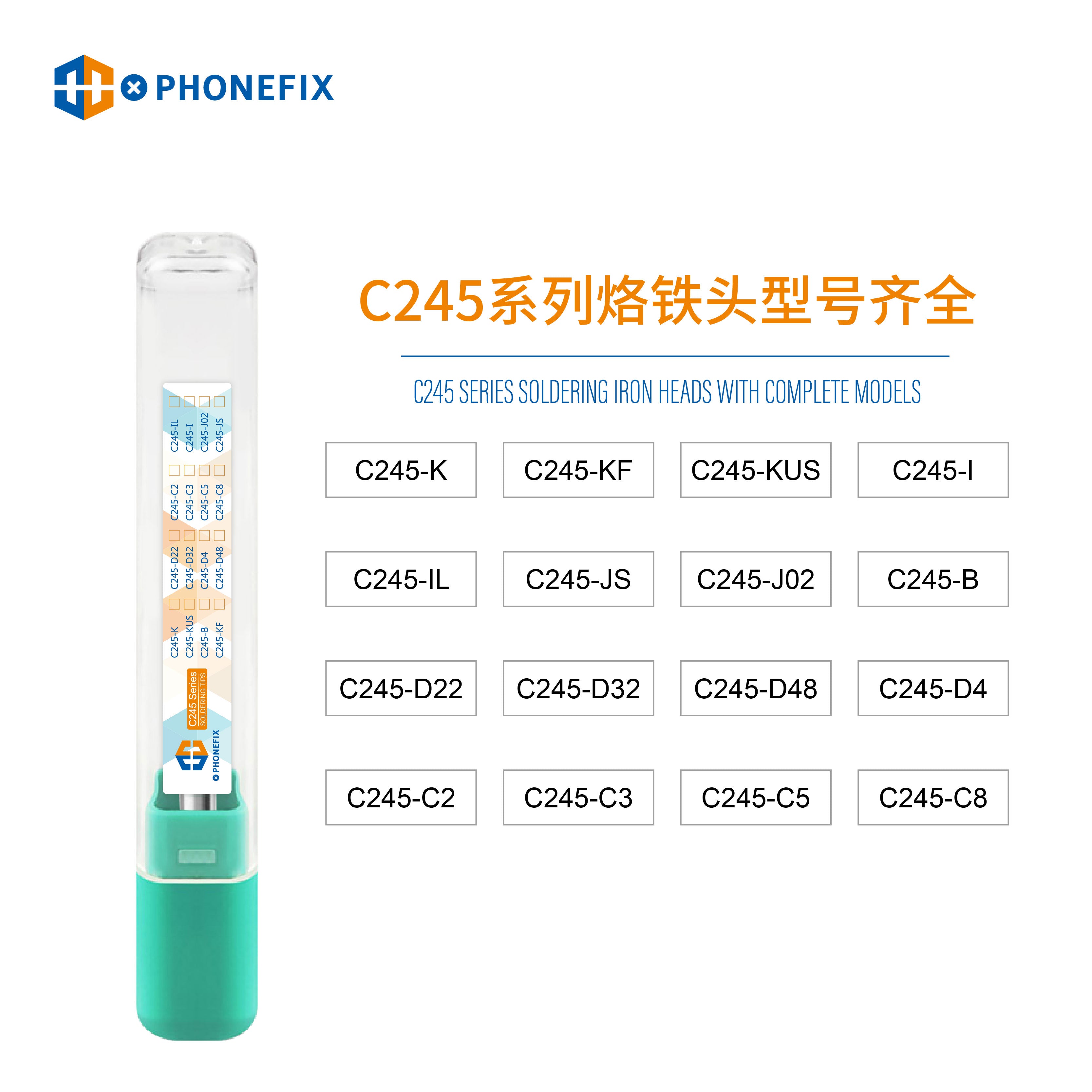 C245 soldering iron tip integrated heating core K/I/IS For JBC
