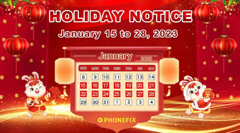 2023 Chinese New Year Holiday Notice