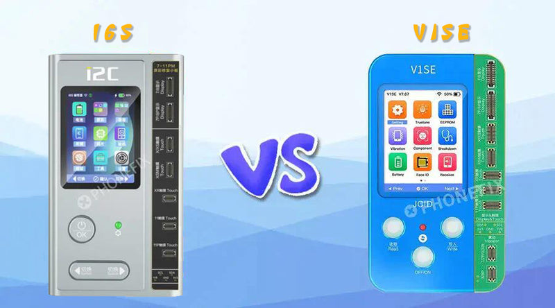 Comparison JC V1SE VS i2C i6S Cell Phone Repair Programmers