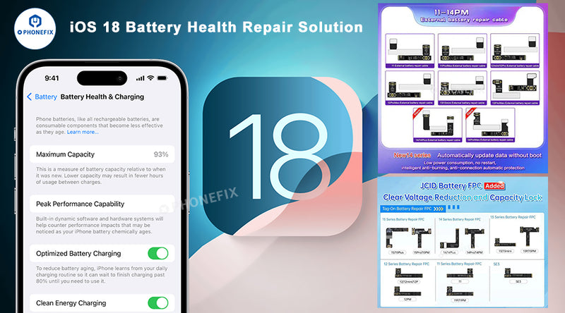 iOS 18 Doesn't Affect JCID/i2C iPhone Battery Health Repair Cable!