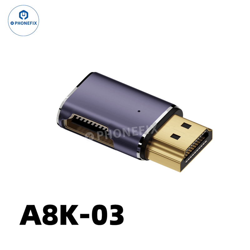 8K 60HZ 48Gbps Converter Extension Connector For Phone Laptop HDTV