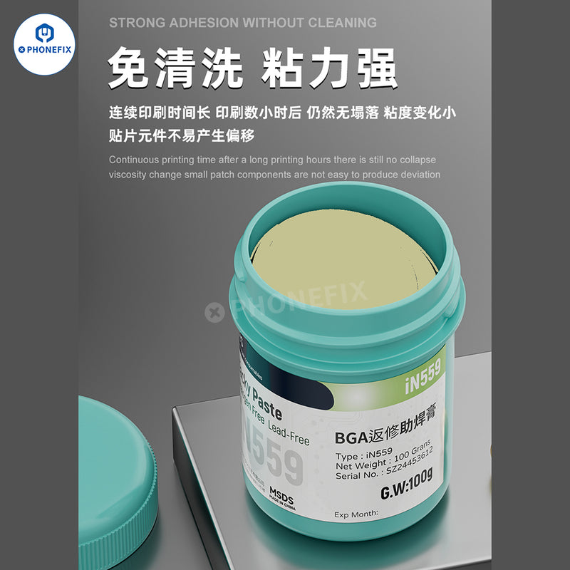 iFixes BGA Repair Solder Paste Lead-free No-clean Flux Paste 100G