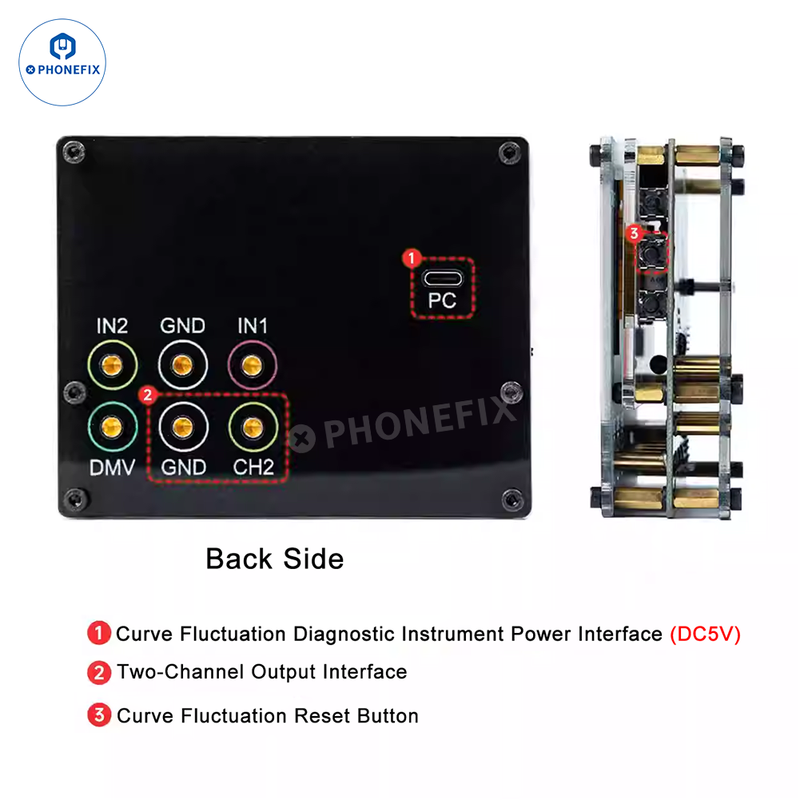 YCS QIANLI LT2 DC Power Supply Diagnosis Meter Curve Ammeter