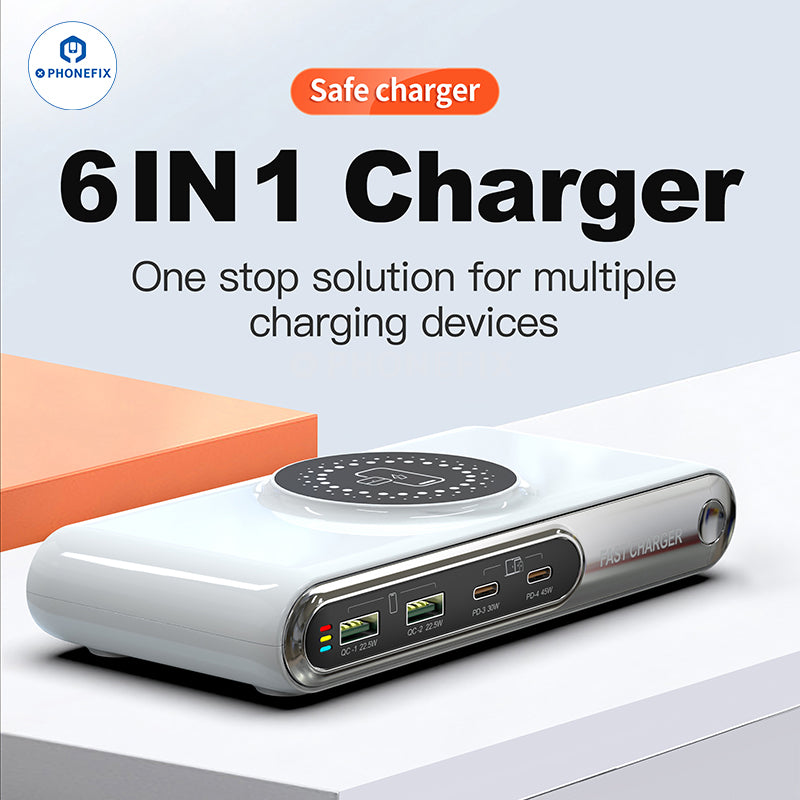 Multifunctional Wireless Charging Station PD QC USB Fast Charger