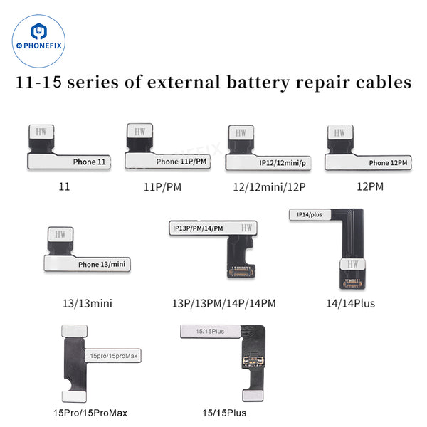 Pre-Programmed Battery Tag-on Flex Cable For iPhone 11-15 Pro Max