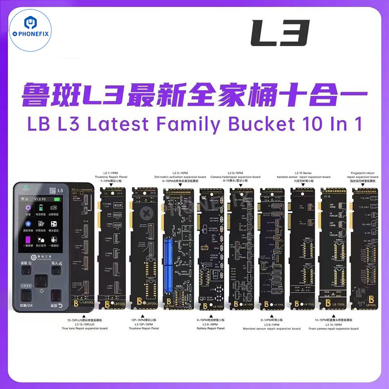 LUBAN L3 Smart Programmer for iPhone 6-16 Battery Screen Face ID Repair