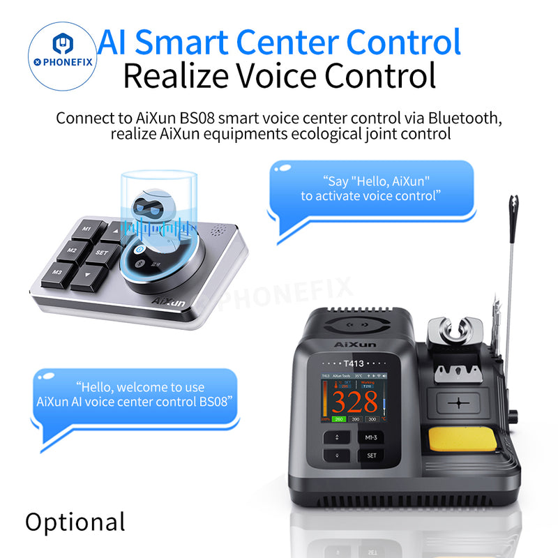 AIXUN T413 Integrated Soldering Station With T245/T225 Handle