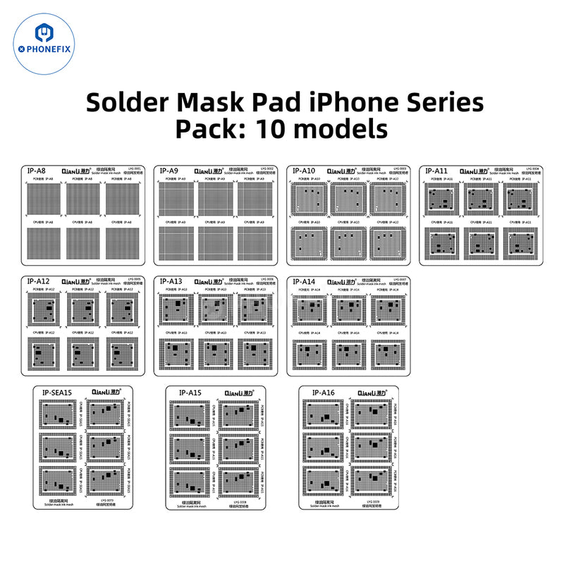 Green Oil Isolation Net Solder Mask Ink Mesh For iPhone Android