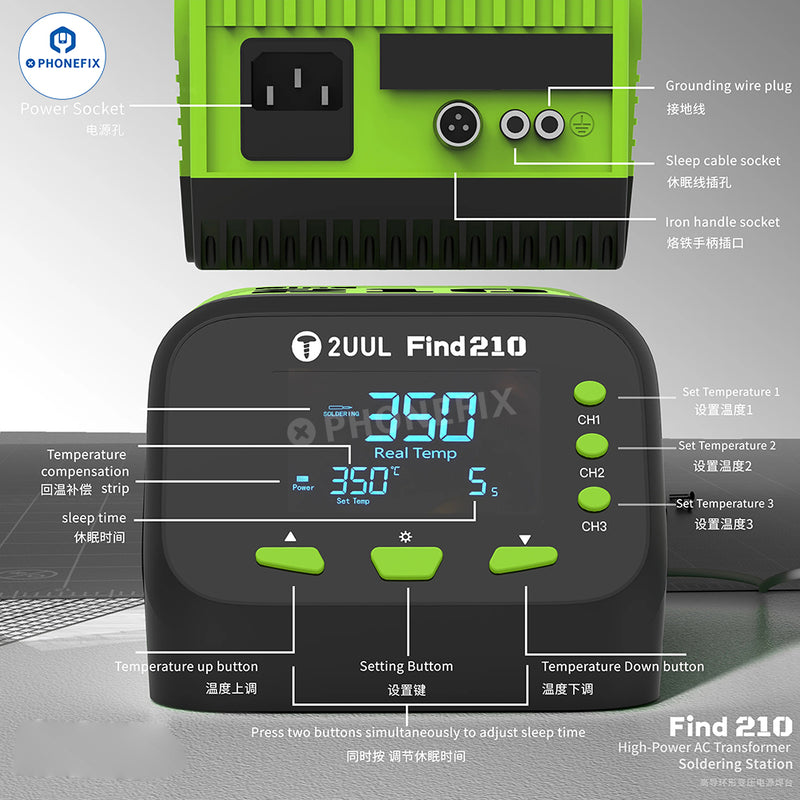 AC Transformer Soldering Station 2UUL FD01 Find210 BGA Welding Iron