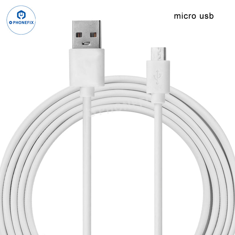 For iOS Android 1M USB Type-C Lighting PD Fast Charging Cable