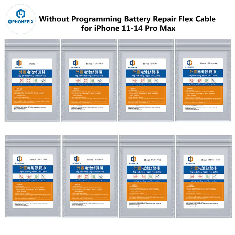 Without Programming Battery Repair Flex Cable For iPhone 11-15 Pro Max