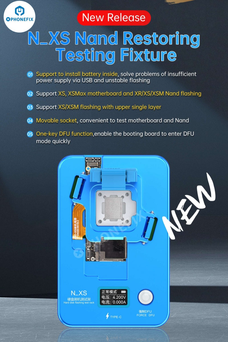 JCID N_XS Nand Restoring Test Fixture for iPhone XR-XS Max