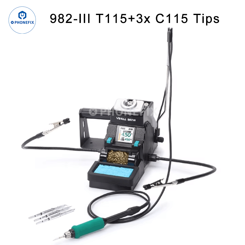 YIHUA 982-III C210 C115 Soldering Iron Station Two-hand Clamp