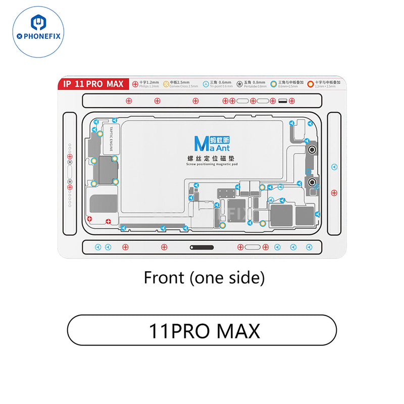 Double-sided Screw Positioning Magnetic Pad For iPhone X-15 Series