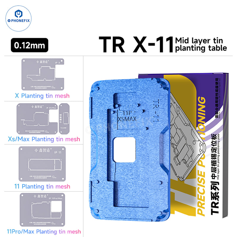 XZZ TR Middle Frame BGA Plant Tin Platform For iPhone X-16 Pro Max