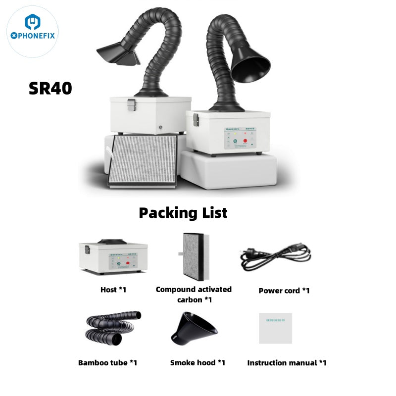 AIXUN ES02 Fume Extractor Phone PCB Soldering Smoke Absorber