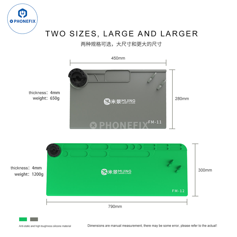 Mijing FM-11 FM-12 Silicone Pad With Phone Screwdriver Holder