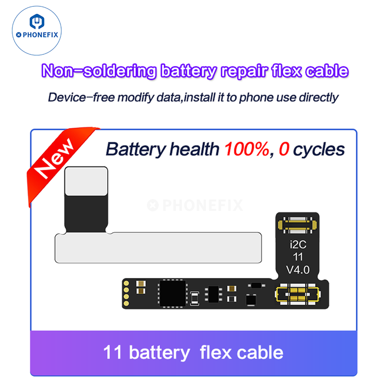 i2C Tag-on Battery Repair Flex Cable For iPhone 11-15 Pro Max