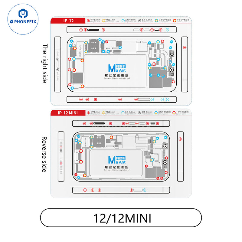 Double-sided Screw Positioning Magnetic Pad For iPhone X-15 Series