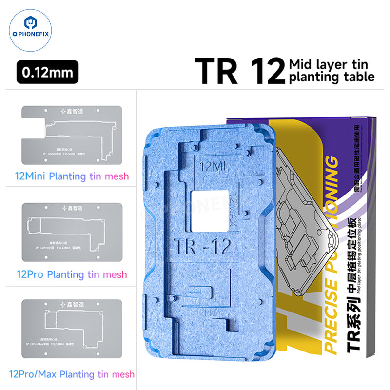 XZZ TR Middle Frame BGA Plant Tin Platform For iPhone X-16 Pro Max