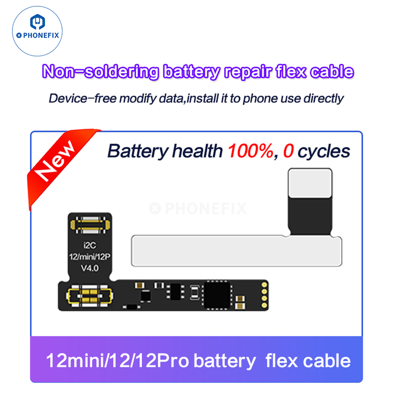 i2C Tag-on Battery Repair Flex Cable For iPhone 11-15 Pro Max