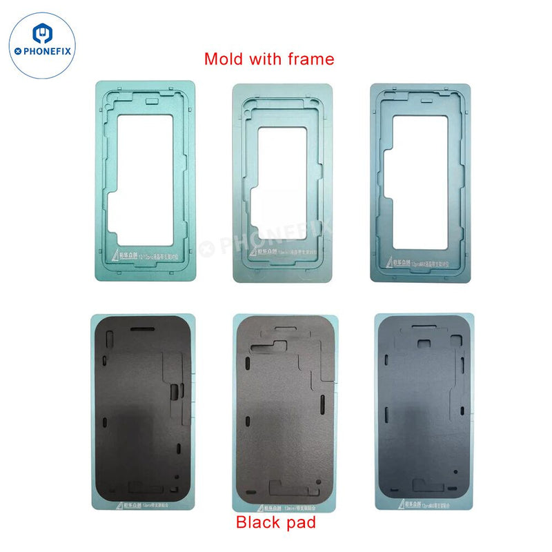 Alignment Mold With Bezel Frame For iPhone 11 12 13 14 15 16 Pro Max Screen