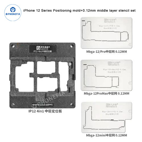 AMAOE iPhone 12-16 Pro Max Middle Layer Steel Mesh Positioning Mold