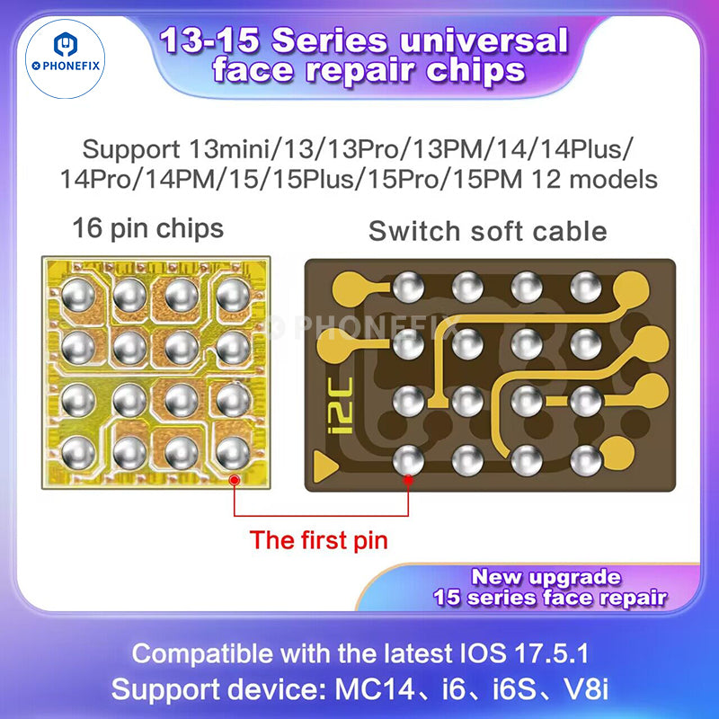 I2C FA02 Face Integrated Chip Dot Matrix IC For iPhone X-15 Pro Max