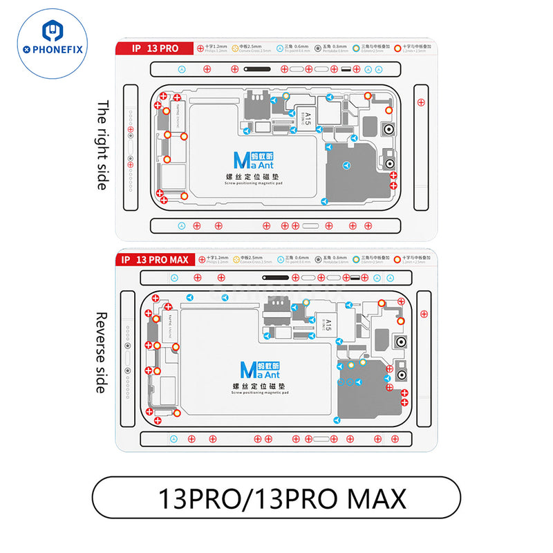 Double-sided Screw Positioning Magnetic Pad For iPhone X-15 Series