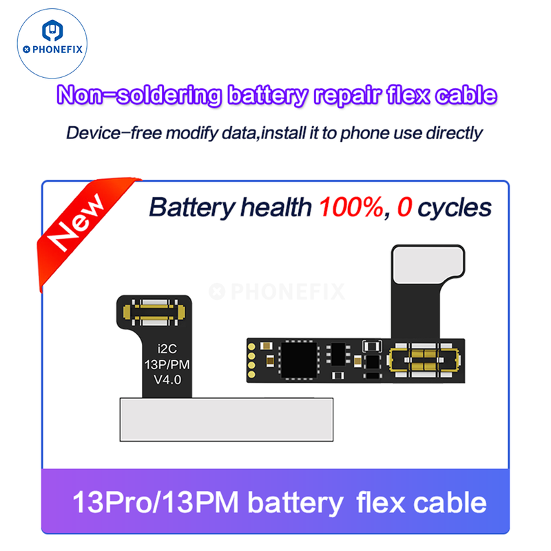 i2C Tag-on Battery Repair Flex Cable For iPhone 11-15 Pro Max