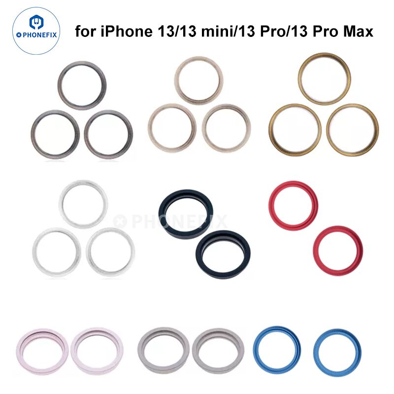 For iPhone X/11/12/13/14 Pro Max Back Camera Metal Ring Parts