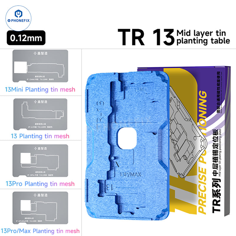 XZZ TR Middle Frame BGA Plant Tin Platform For iPhone X-16 Pro Max