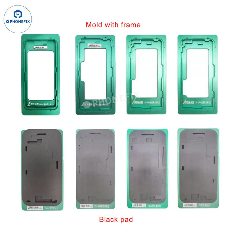 Alignment Mold With Bezel Frame For iPhone 11 12 13 14 15 16 Pro Max Screen