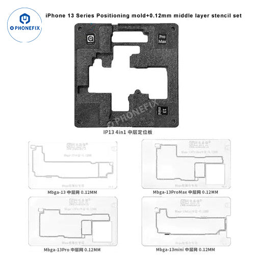 AMAOE iPhone 12-16 Pro Max Middle Layer Steel Mesh Positioning Mold