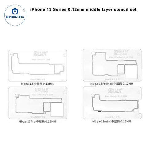 AMAOE iPhone 12-16 Pro Max Middle Layer Steel Mesh Positioning Mold