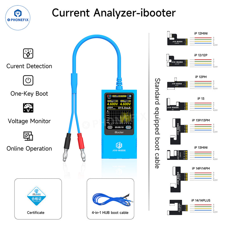 JCID iBooter Current Analyzer One-key Boot iPhone 7-16 Series