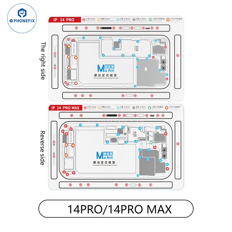 Double-sided Screw Positioning Magnetic Pad For iPhone X-15 Series