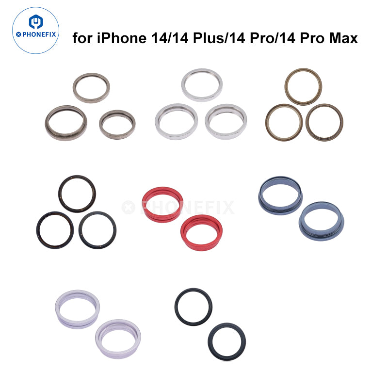 For iPhone X/11/12/13/14 Pro Max Back Camera Metal Ring Parts