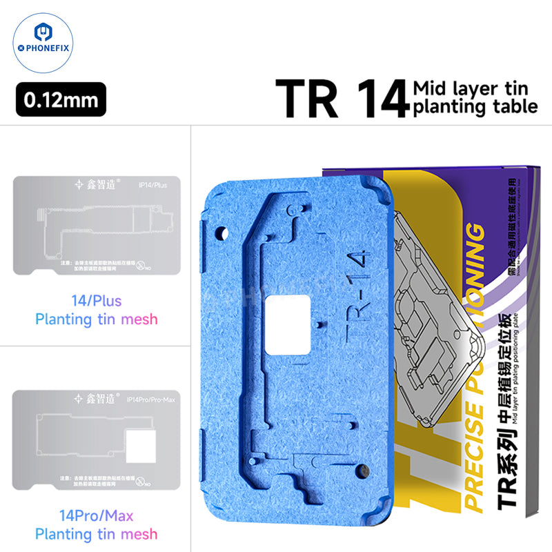 XZZ TR Middle Frame BGA Plant Tin Platform For iPhone X-16 Pro Max