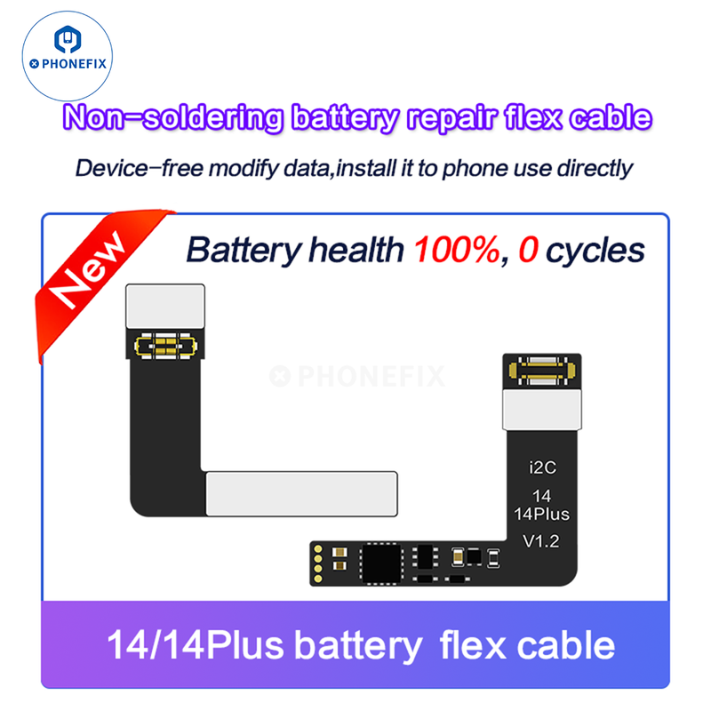 i2C Tag-on Battery Repair Flex Cable For iPhone 11-15 Pro Max