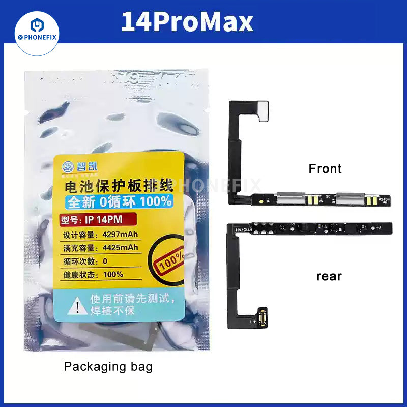 For iPhone X-16 Pro Max Battery Protection Board Flex Cable 0 Cycle