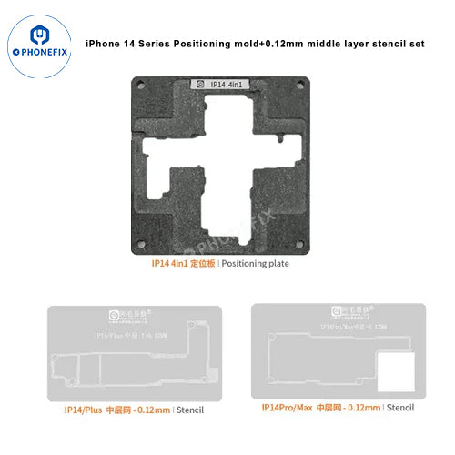 AMAOE iPhone 12-16 Pro Max Middle Layer Steel Mesh Positioning Mold