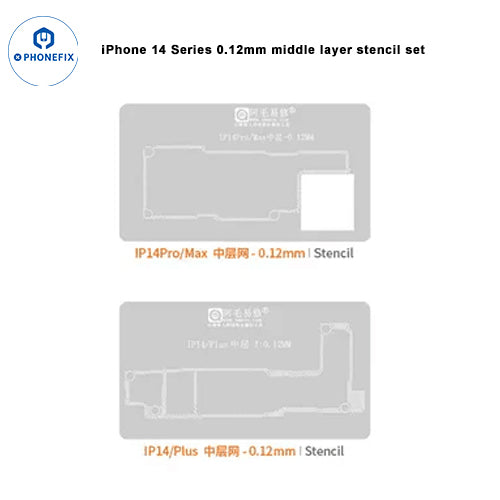 AMAOE iPhone 12-16 Pro Max Middle Layer Steel Mesh Positioning Mold