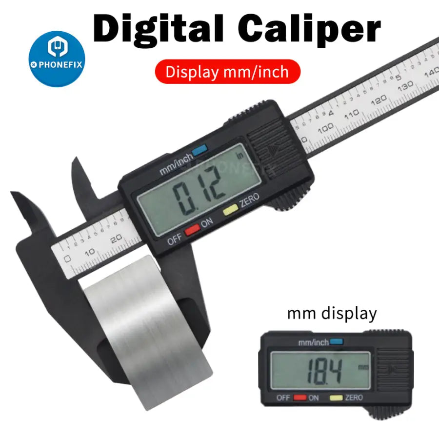 150mm Electronic Digital Caliper Carbon Fiber Dial Vernier Caliper Gau