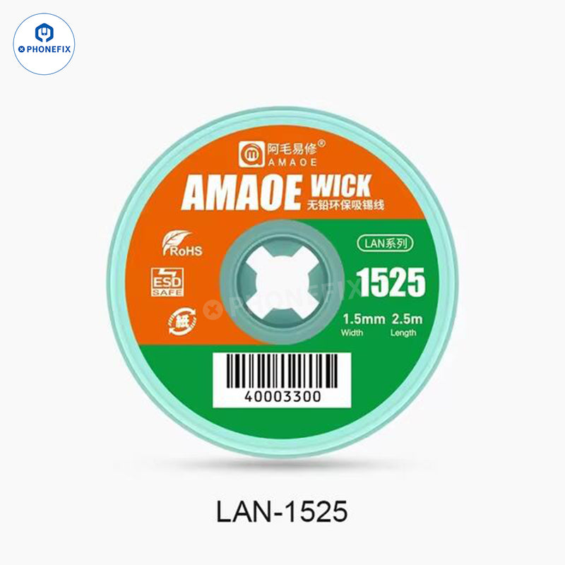 Amaoe BGA Desoldering Solder Wick PCB Tin Solder Sucking Wire