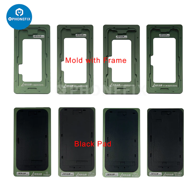 Alignment Mold With Bezel Frame For iPhone 11 12 13 14 15 16 Pro Max Screen