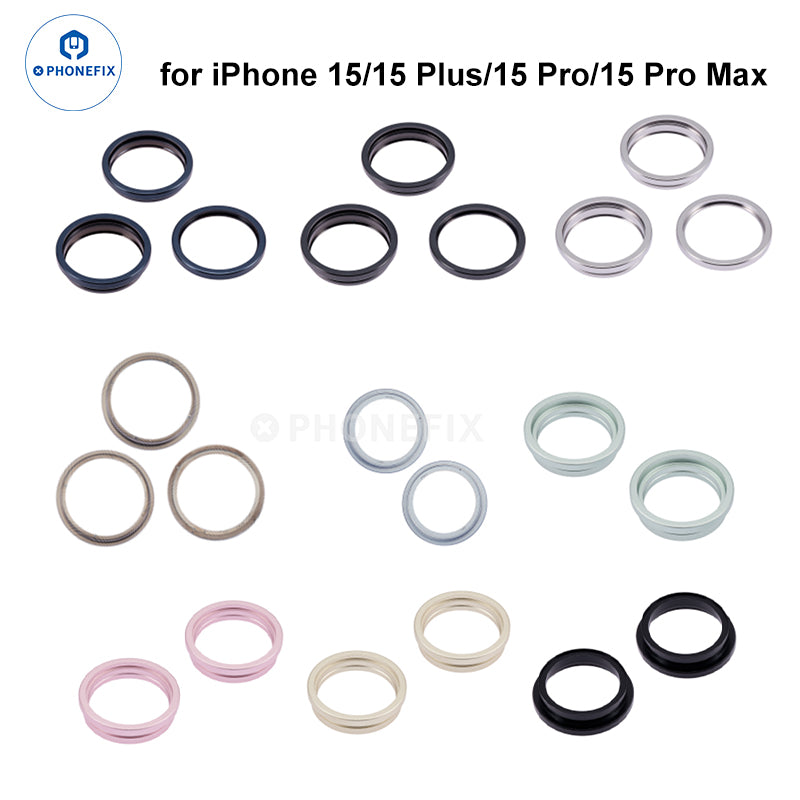 For iPhone X/11/12/13/14 Pro Max Back Camera Metal Ring Parts