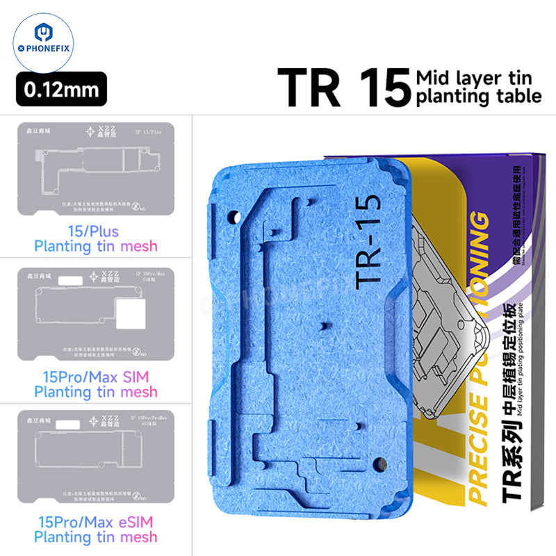 XZZ TR Middle Frame BGA Plant Tin Platform For iPhone X-16 Pro Max