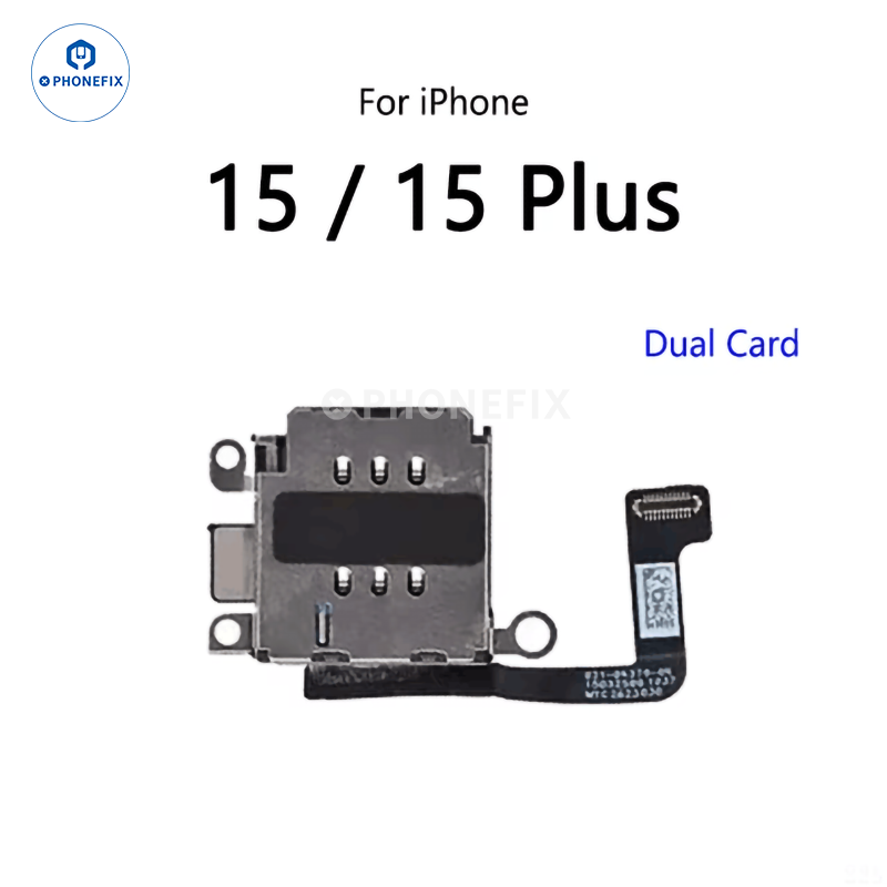 For iPhone XR-16 Series Dual SIM Card Reader With Flex Cable